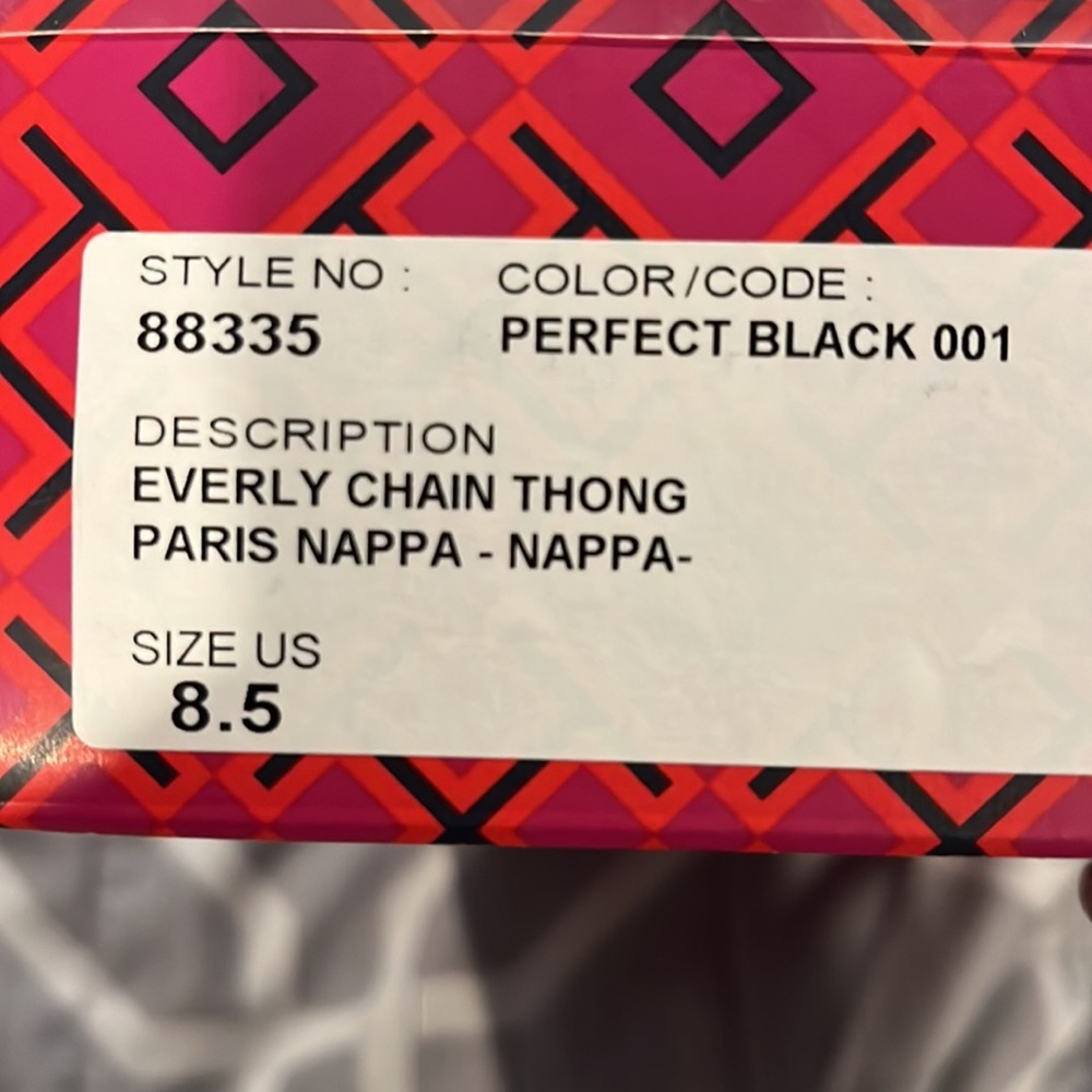 Tory Burch Black Logo Thong Sandals - Picture 5 of 8